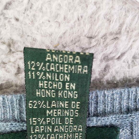 Polo Ralph Lauren Sweater Angora Cashmere Womens SS Large Cashmere Cable Knit - Picture 6 of 7